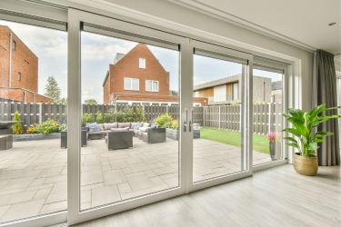 Sliding glass patio door