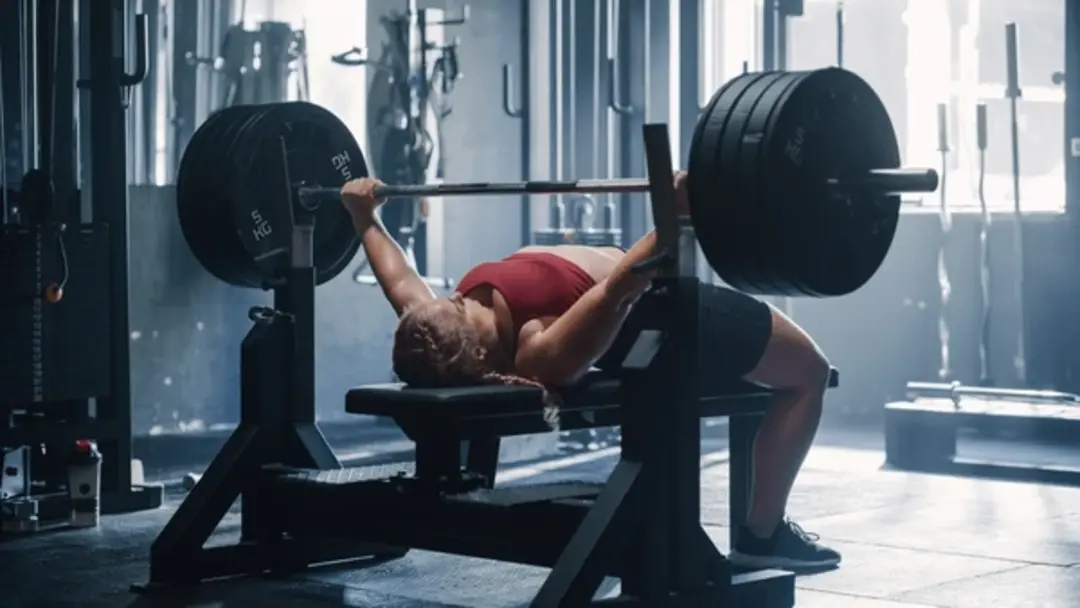 woman doing benchpress - Average Bench Press Kg By Age