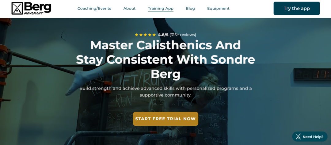 berg movement app - Best Calisthenics Workout App
