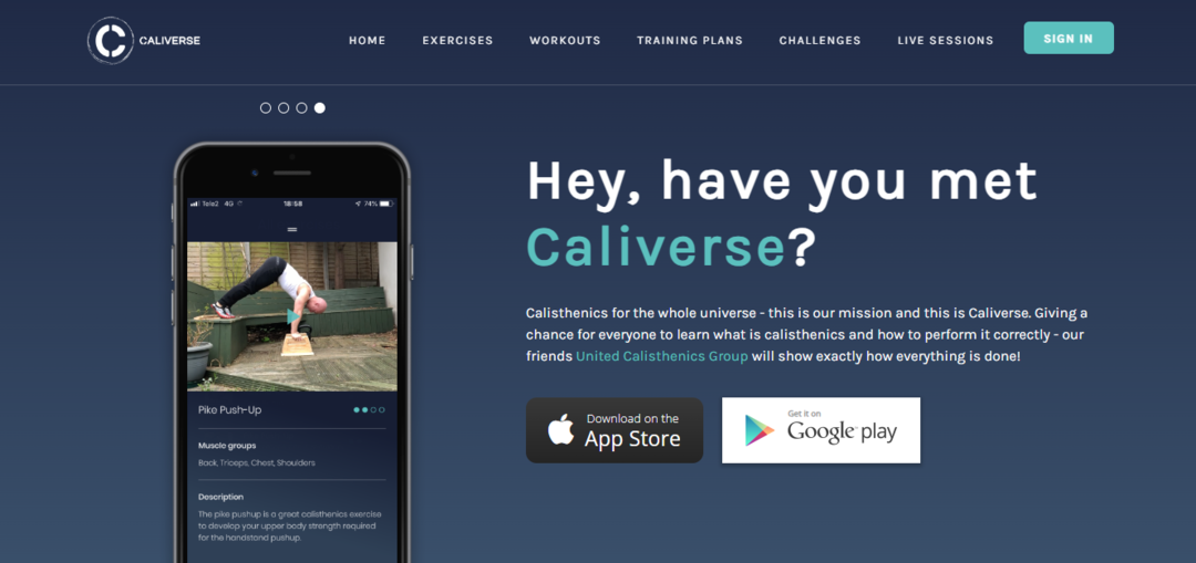caliverse - Best Calisthenics Workout App