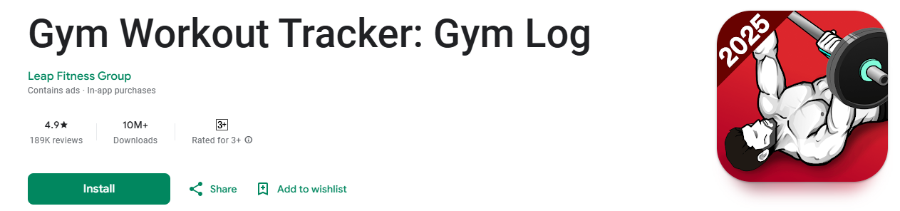 gym workout - Best Workout Tracker App