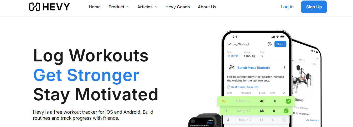 hevy - Best Workout Tracker App