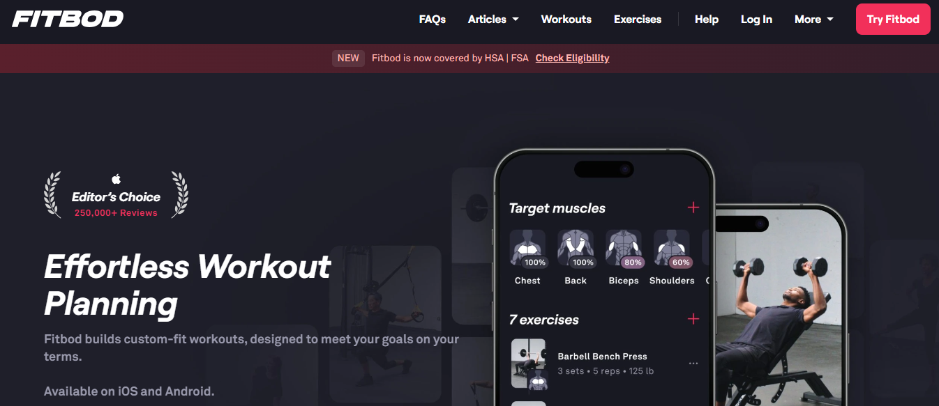 fitbod- Best Workout Tracker App