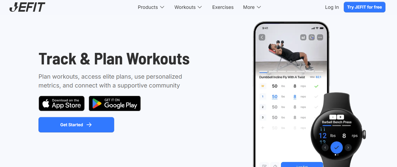 jefit - Best Free Workout Apps