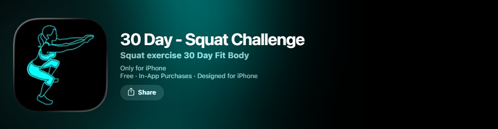 30 daqy squat - Free Workout Apps For Women