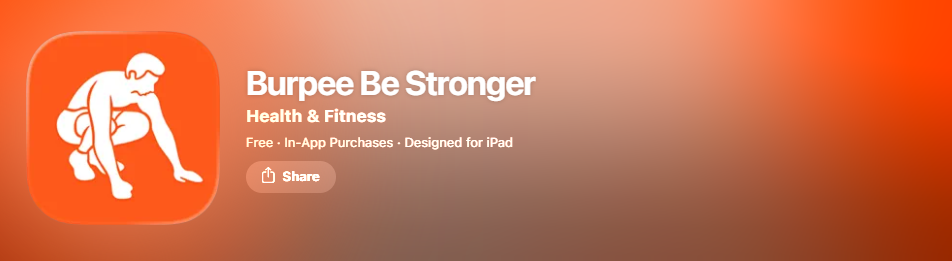 burpee be stronger - Free Workout Apps For Women
