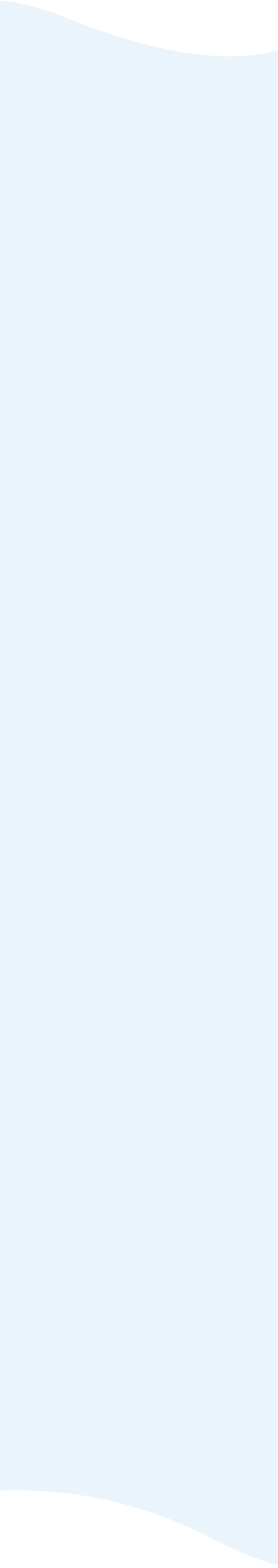 Light blue abstract wavy shape with curved edges on a white background.