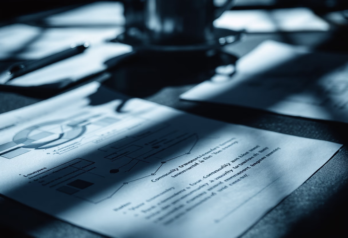 image of seminar notes and diagrams at the community transport seminar