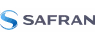 Safran company logo with blue stylized S and text.