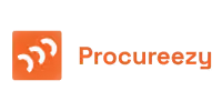 Procureezy company logo with orange icon and text.