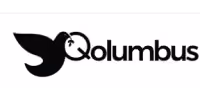 Qolumbus brand logo with a stylized bird and clock integrated in the design.