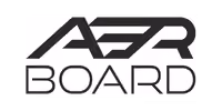 AER BOARD logo in black and white with stylized letters and rectangular border.