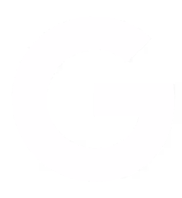 Google logo letter G in white on transparent background.