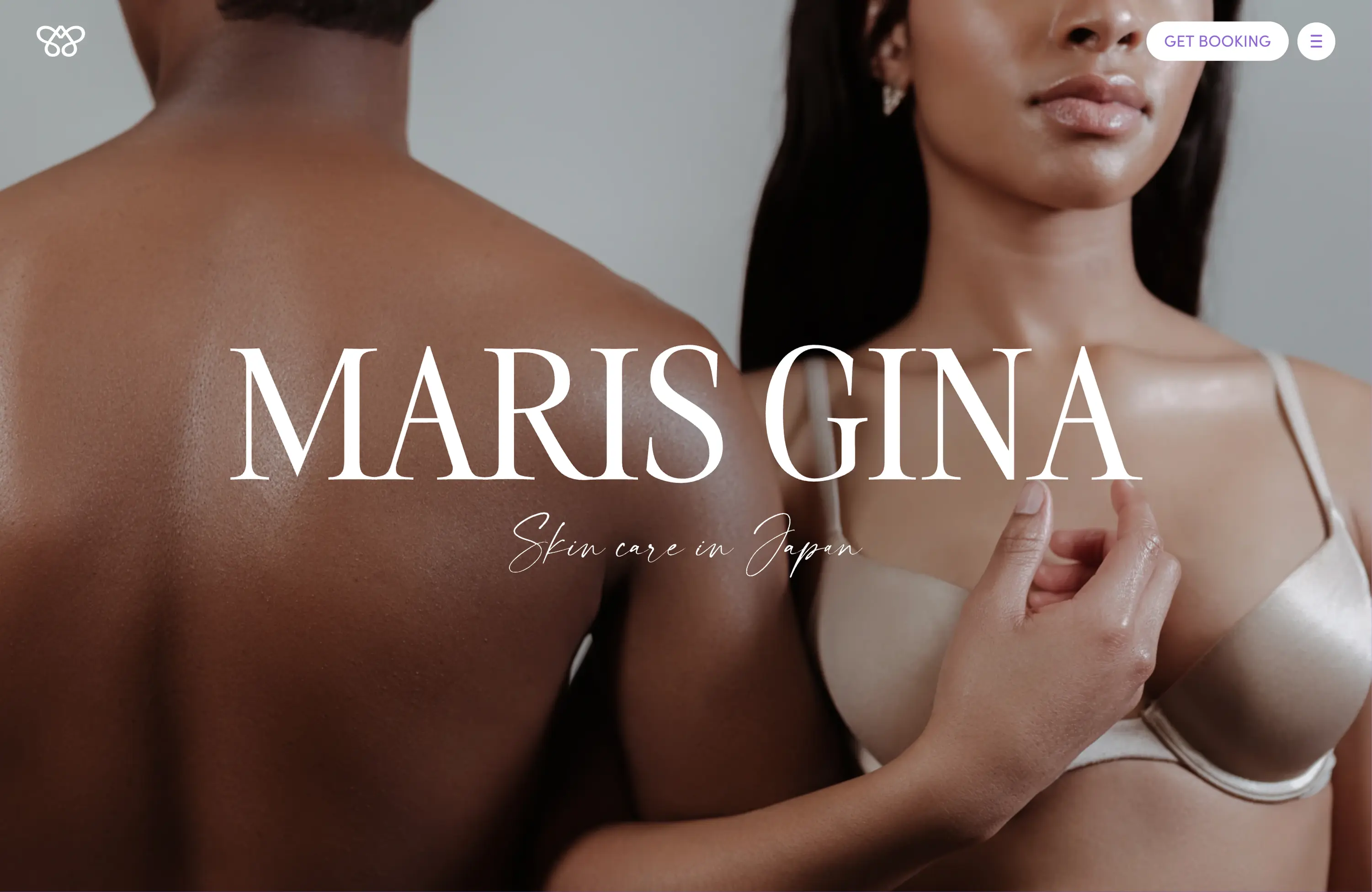 Ukázka webové stránky www.marisgina.webflow.io vytvořené ve Webflow