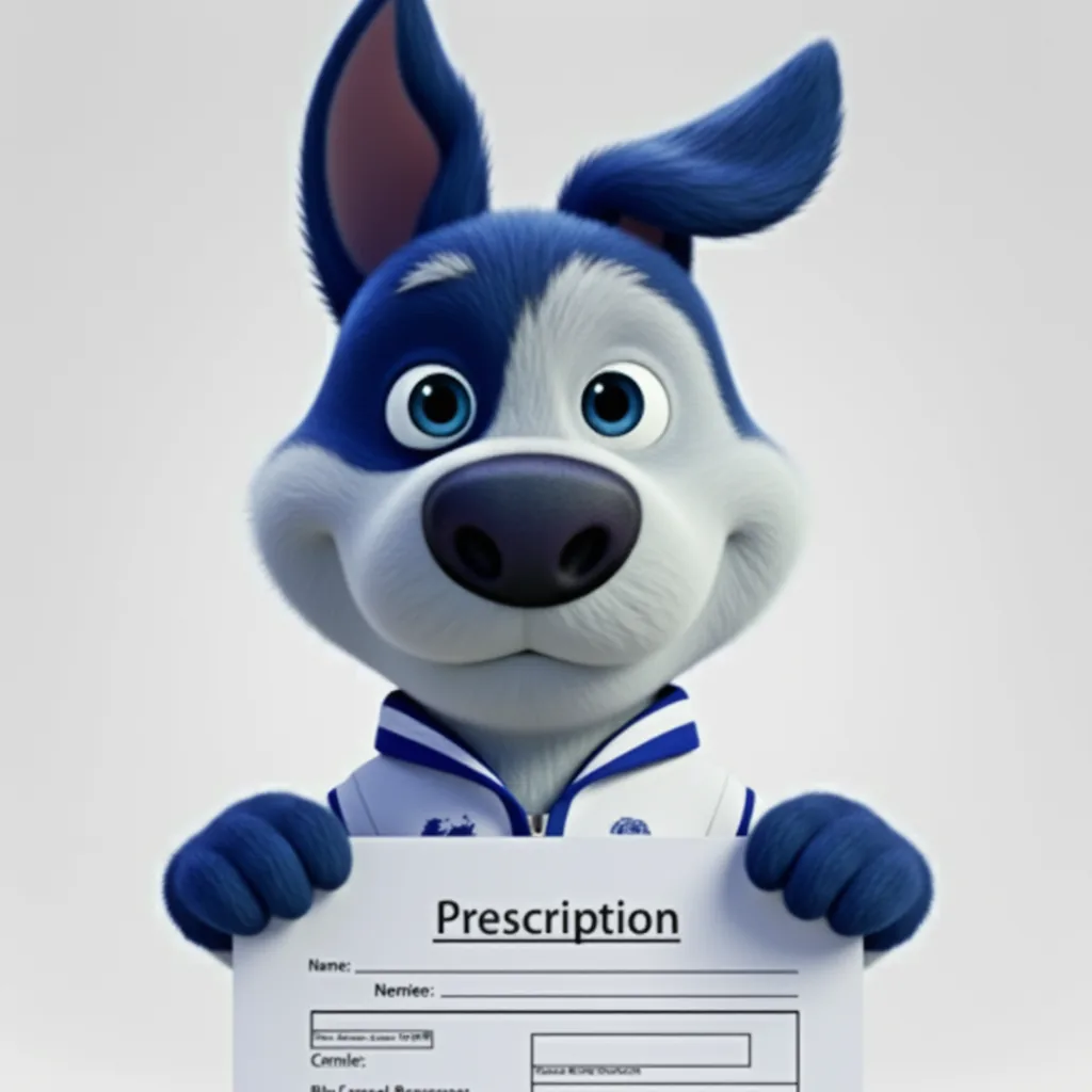 Meatball reading an extremely long prescription