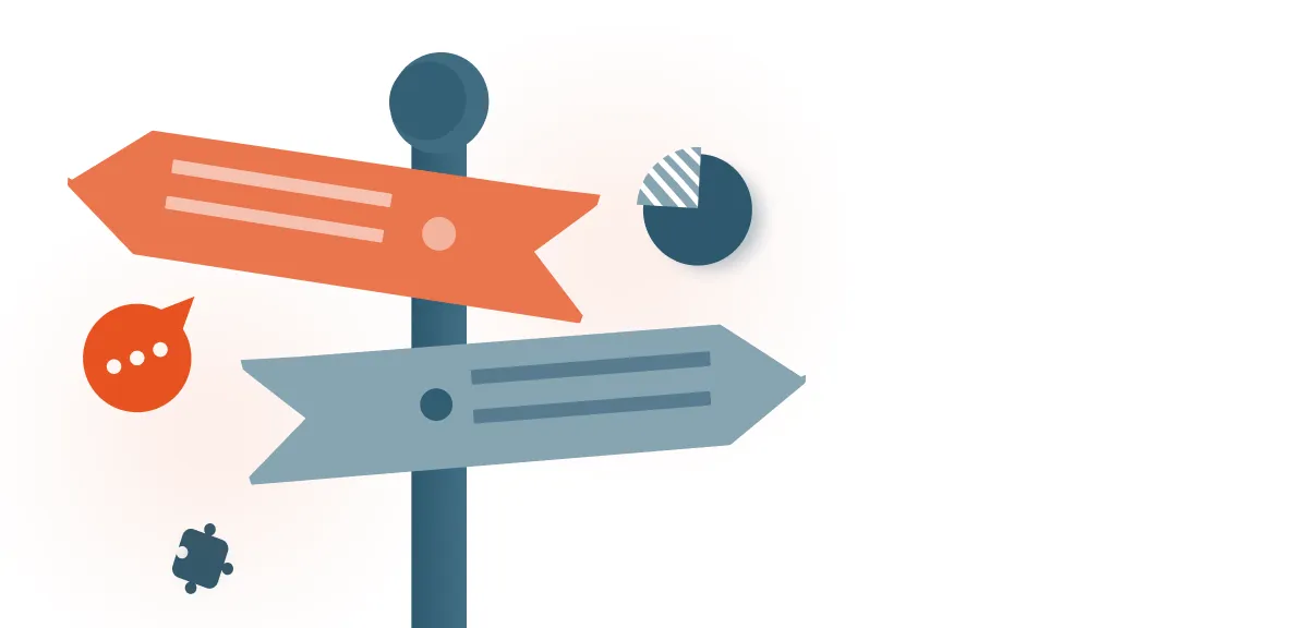 Wegweiser-Illustration – praxisnahe Beratung und individuelle Lösungen für Unternehmen