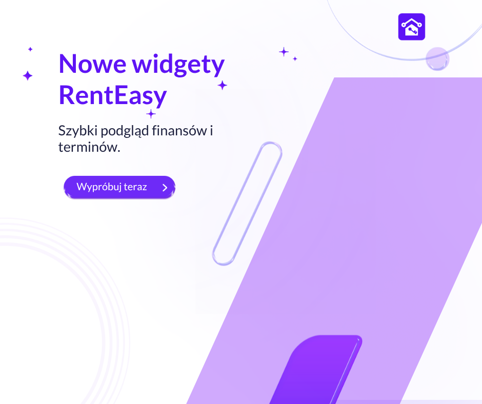 Nowości w RentEasy.ai - Nowe widgety na pulpicie!