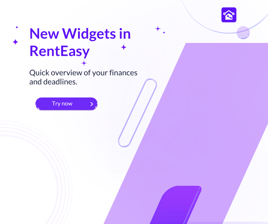 Nowości w RentEasy.ai - Nowe widgety na pulpicie!