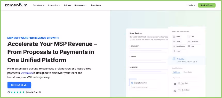 Ended-to-end sales enablement with Zomentum