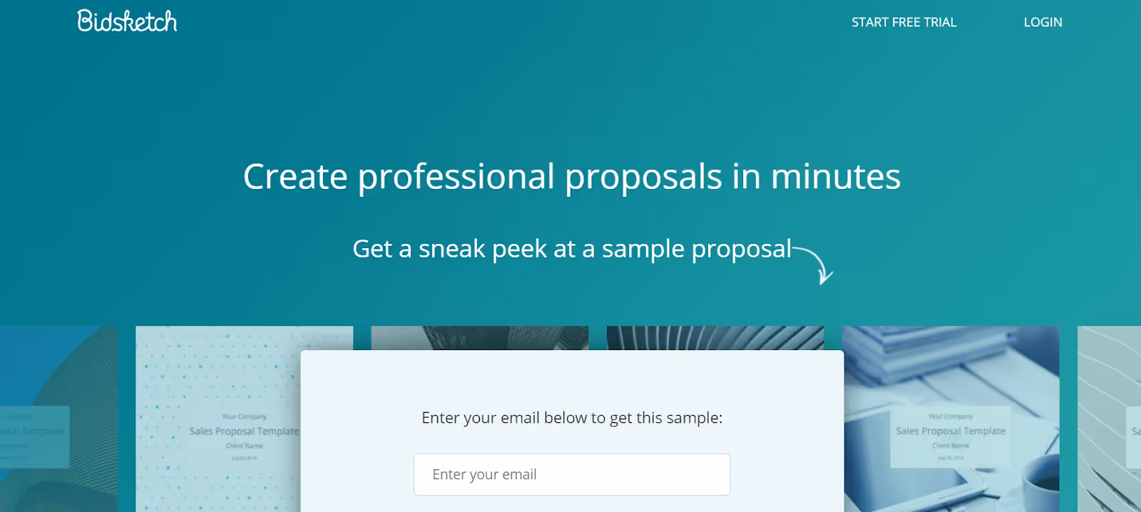 best sales proposal software <Bidsketch>