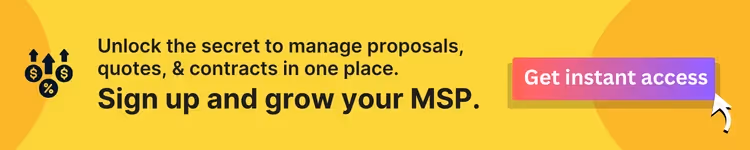 sign up and grow your msp