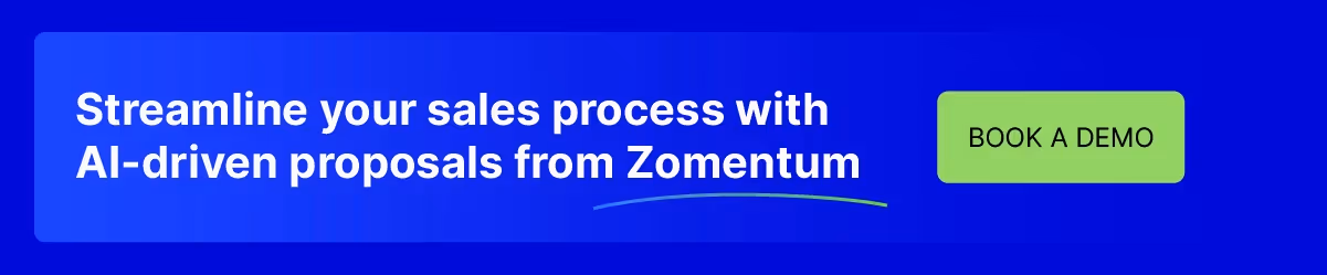 Book a demo with Zomentum