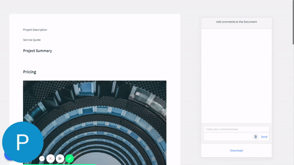 In Proposal Chat Feature in Zomentum