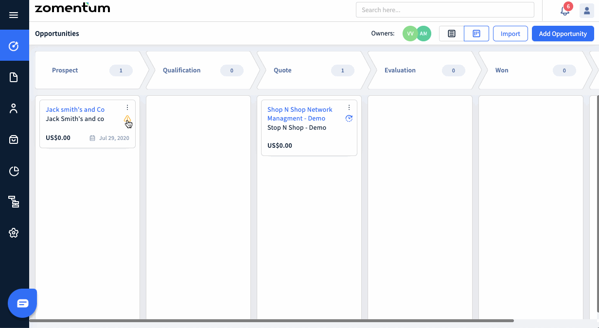 See Activities In The Pipeline View
