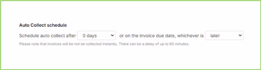 Set auto-collect invoice reminders on Zomentum platform