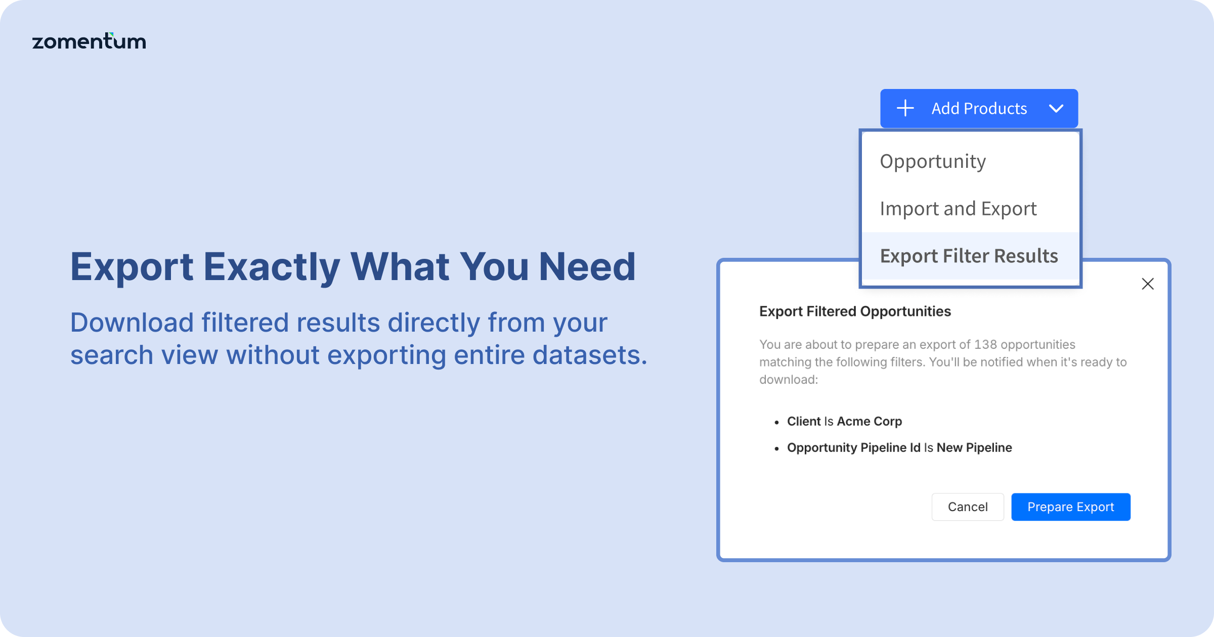 Export Queried Results