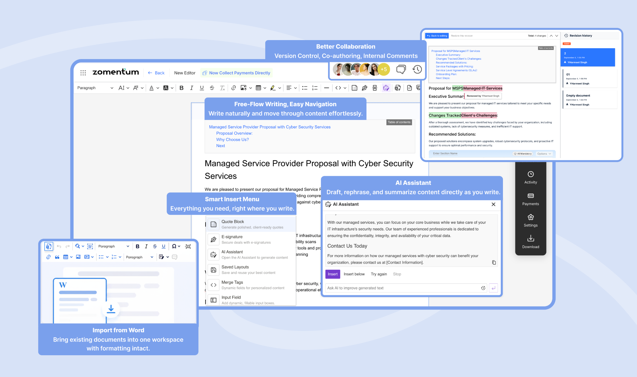 Zomentum New Editor