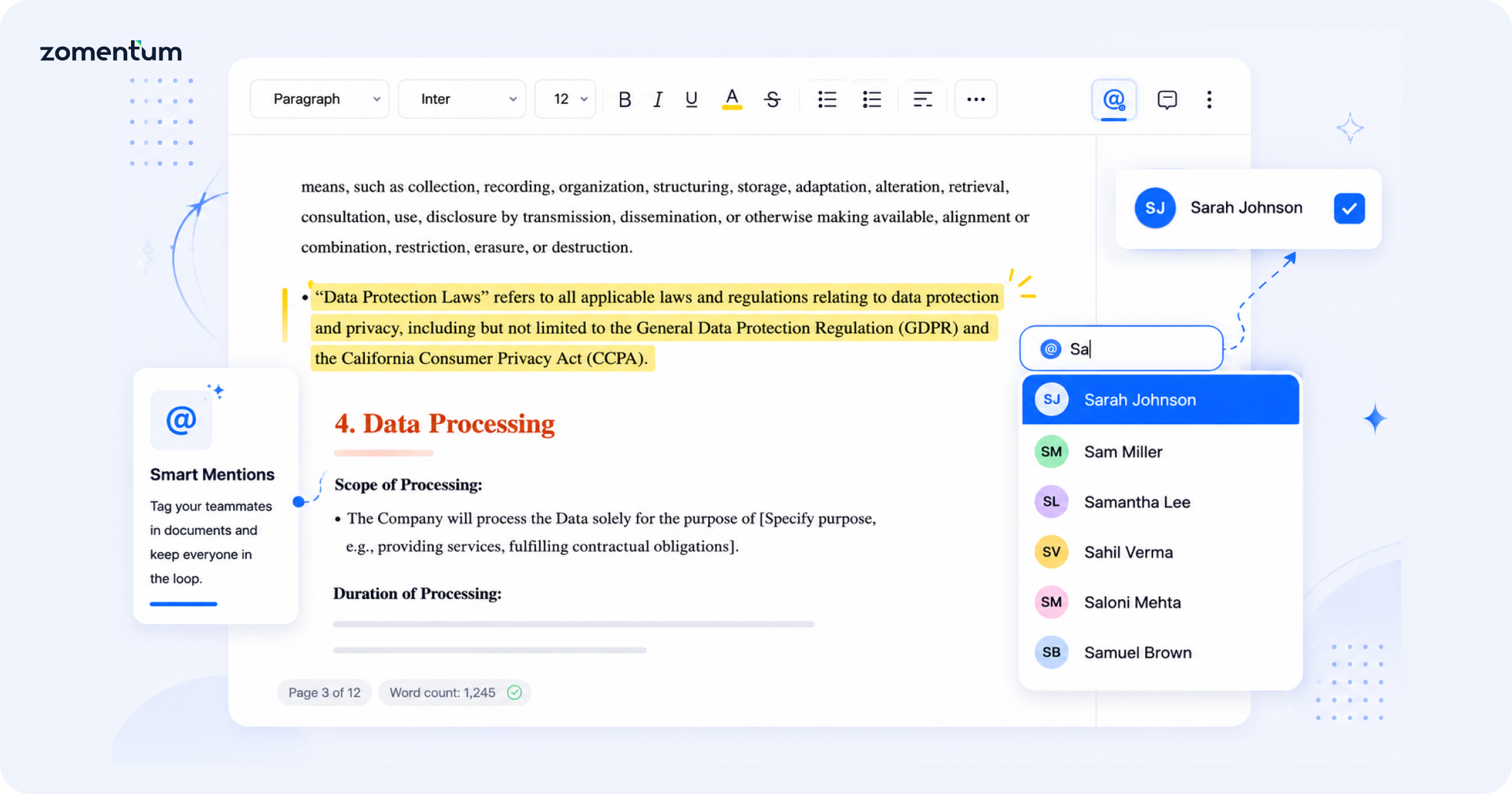 Collaborate Faster with Mentions