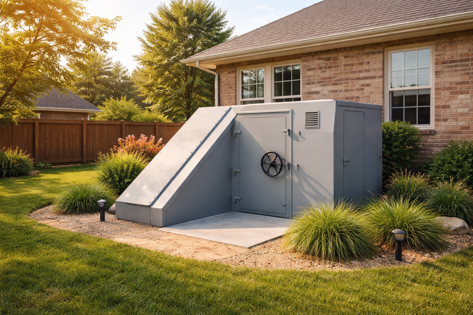 backyard storm shelter