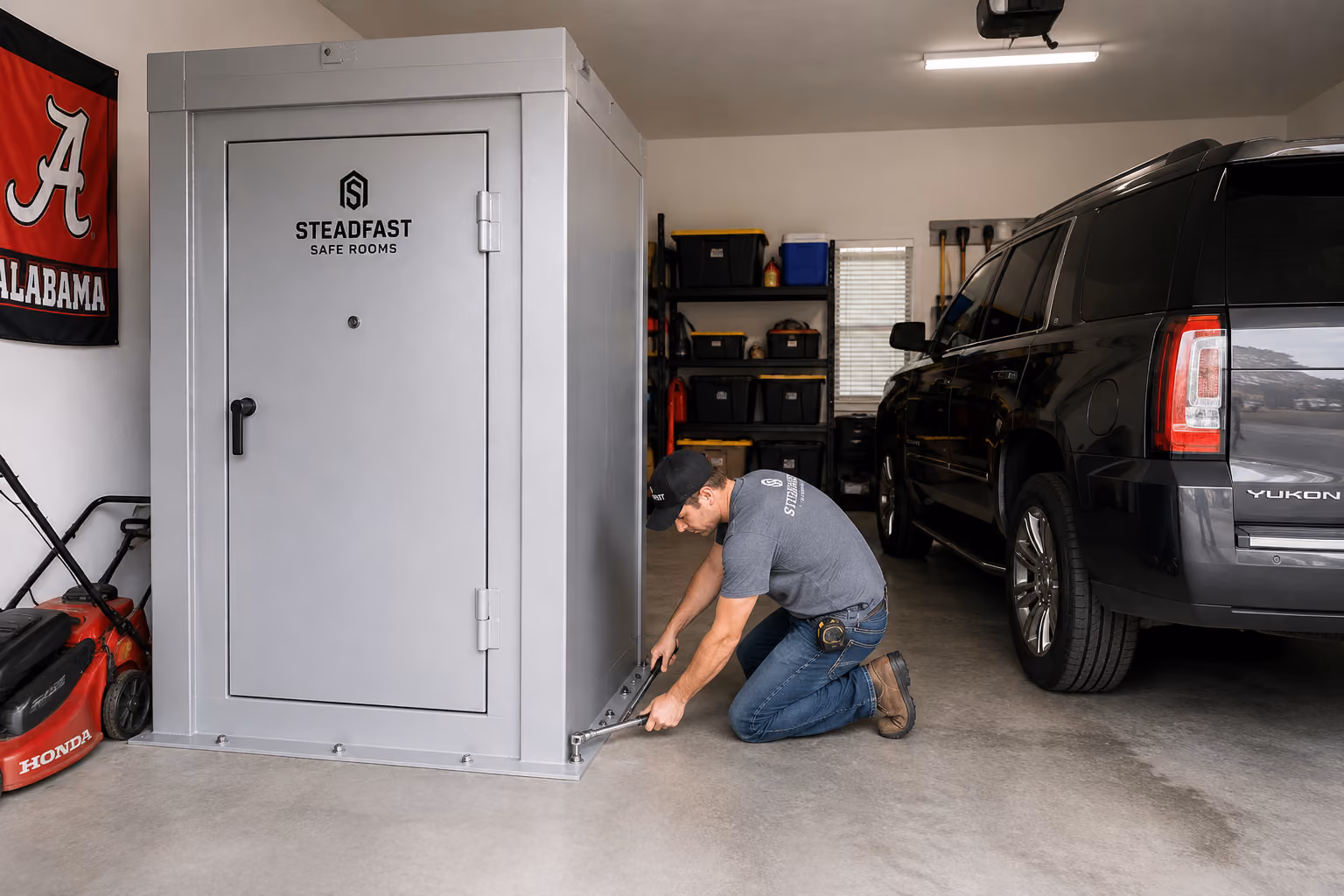 storm shelter for slab foundation homes
