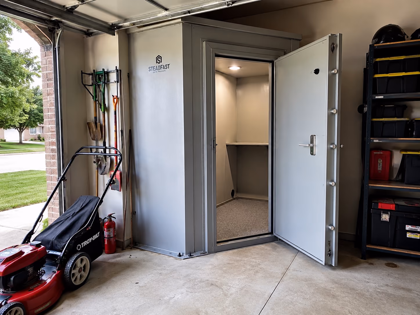 storm shelter for slab foundation homes