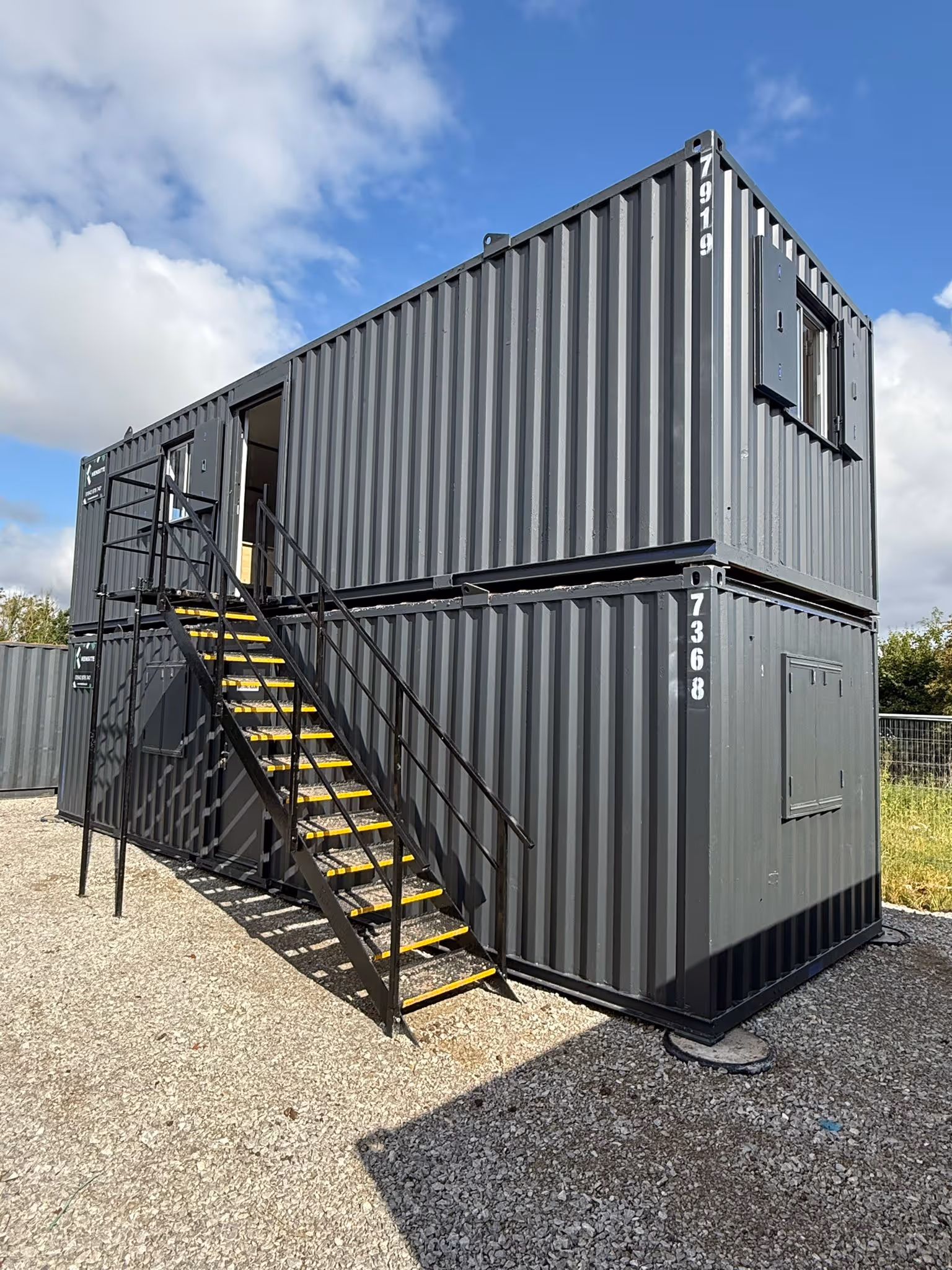 Photo grid of Kensite fleet, staff, and logistics operations supporting sustainability.