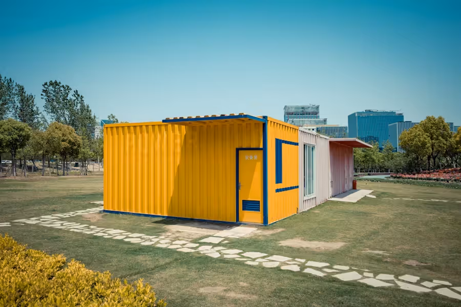 Bright yellow welfare cabin for “How to Choose the Right Welfare Unit.”