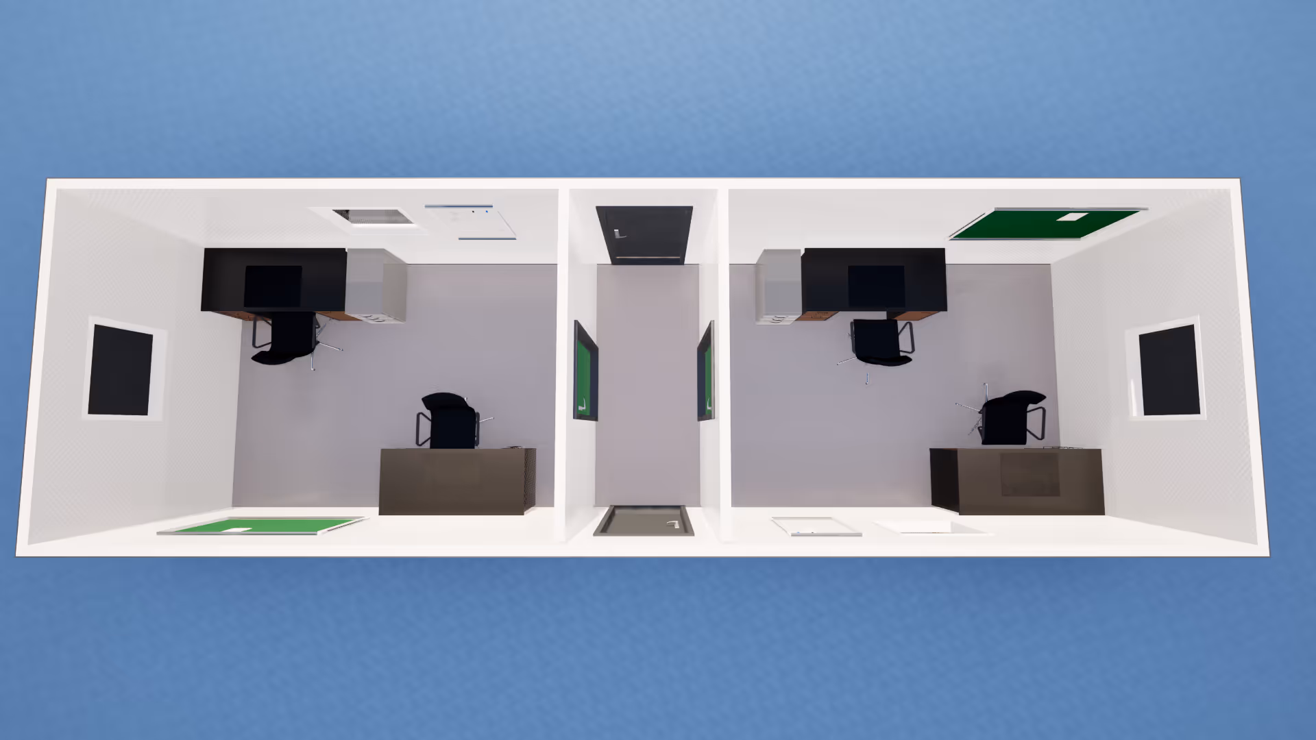 32x10 large cabins for teams and major construction projects.