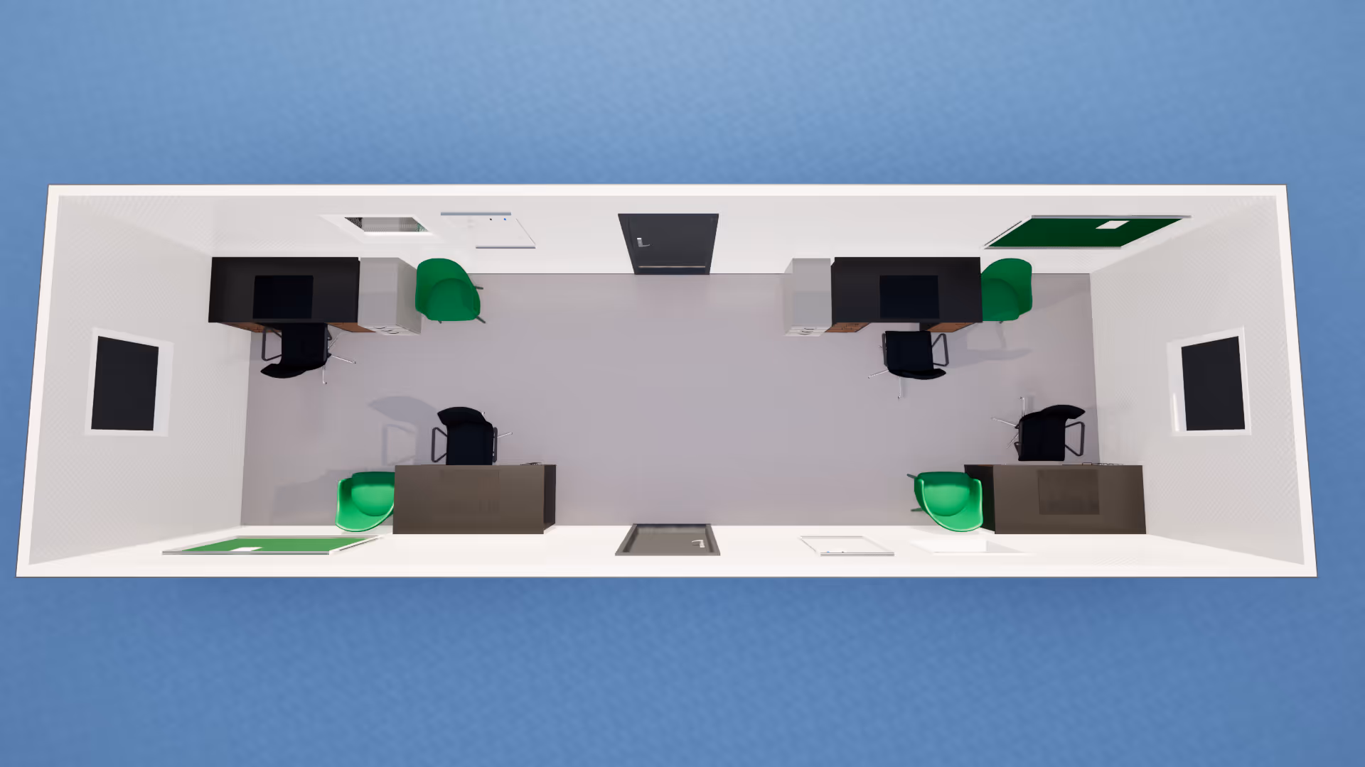 32x10 large cabins for teams and major construction projects.