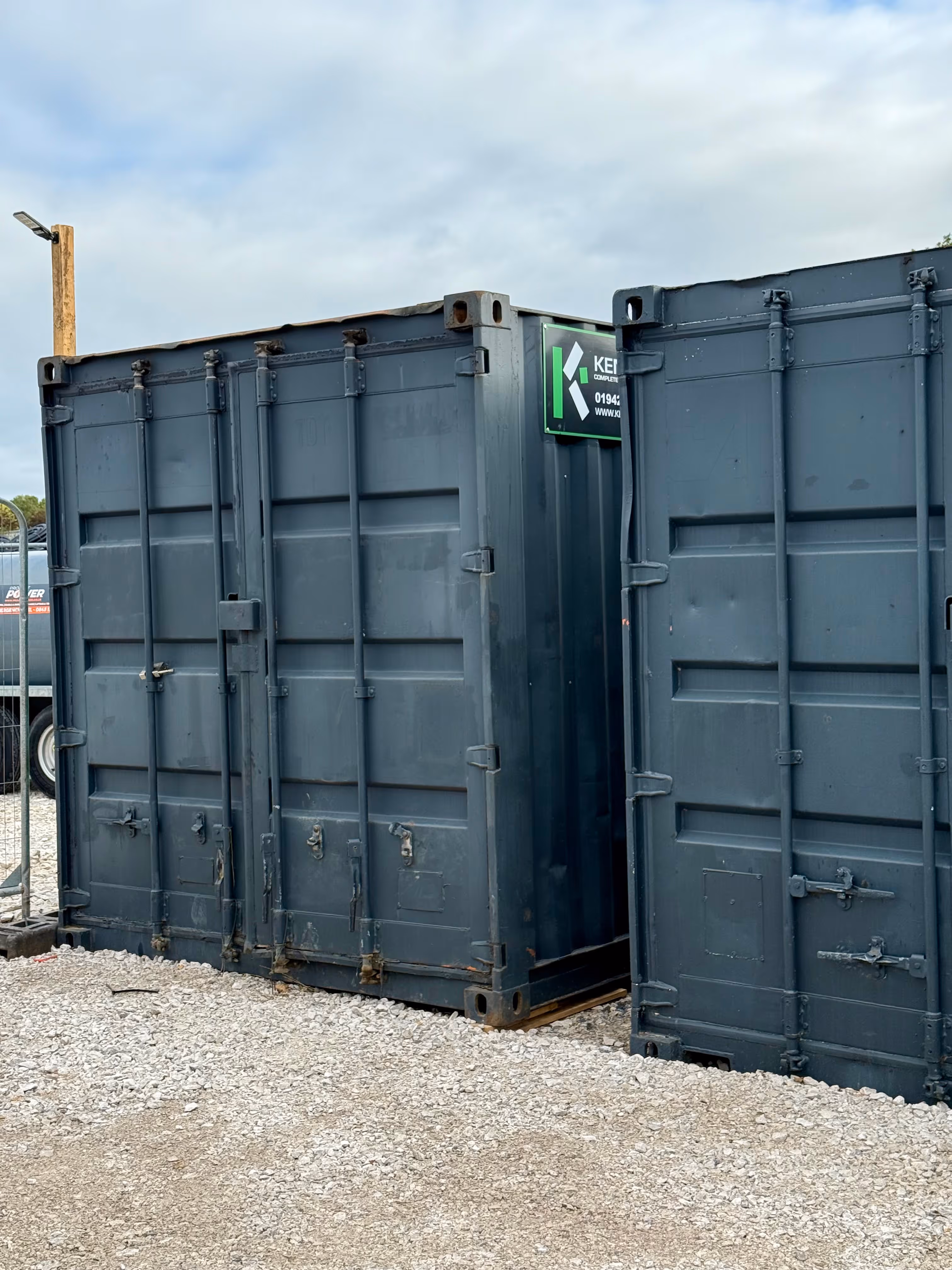 Storage unit options in green cabin designs.