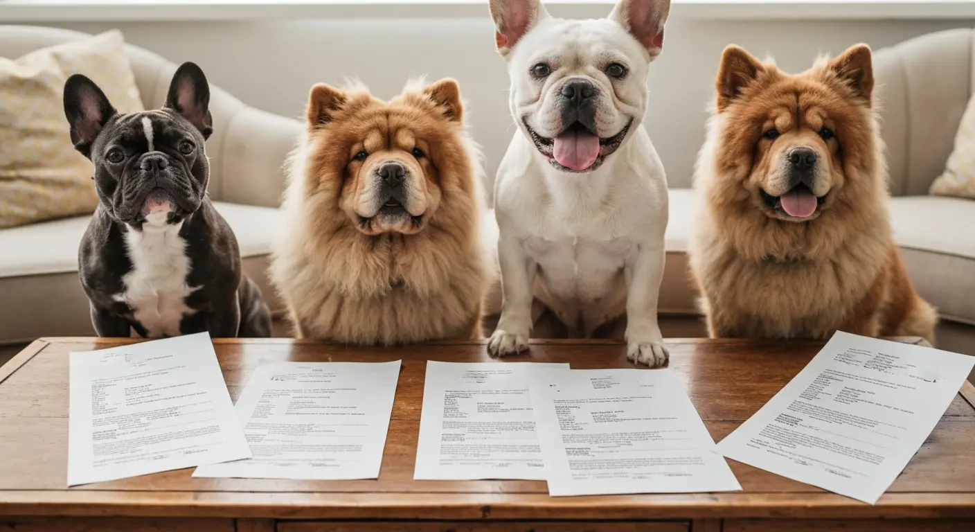 Chien sur table Filouzii