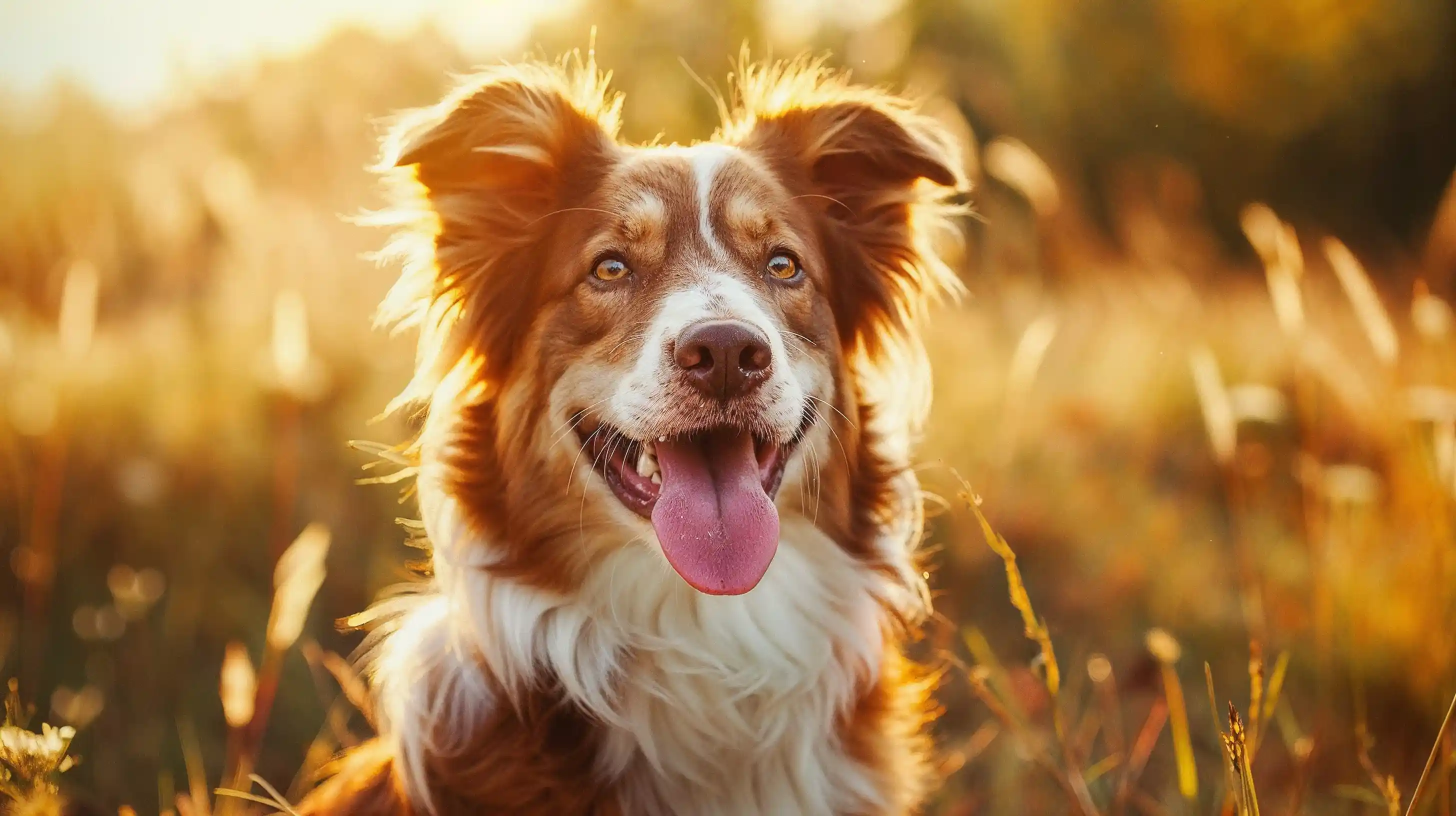 Berger australien dans un champs