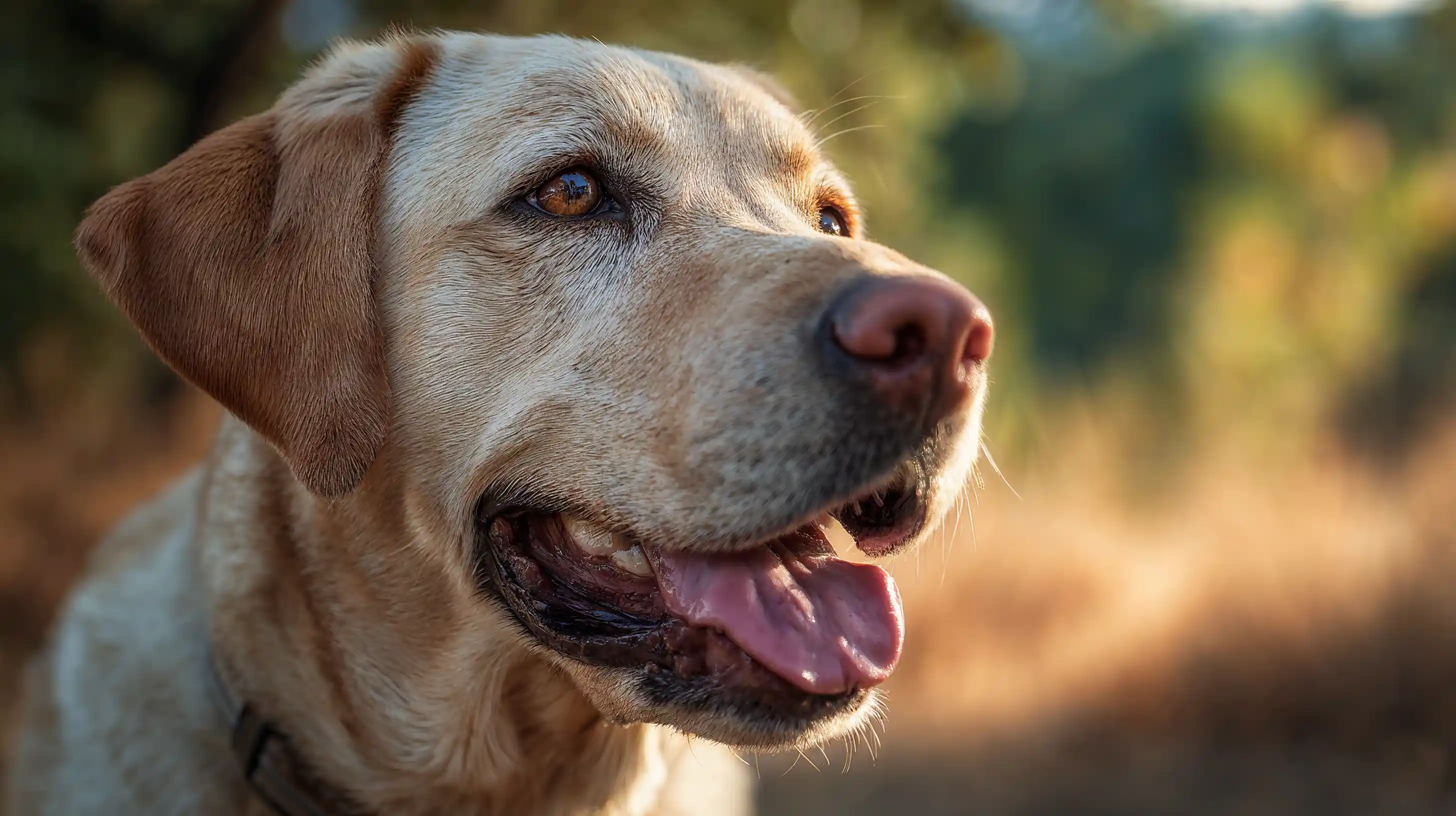 Labrador dans un champ
