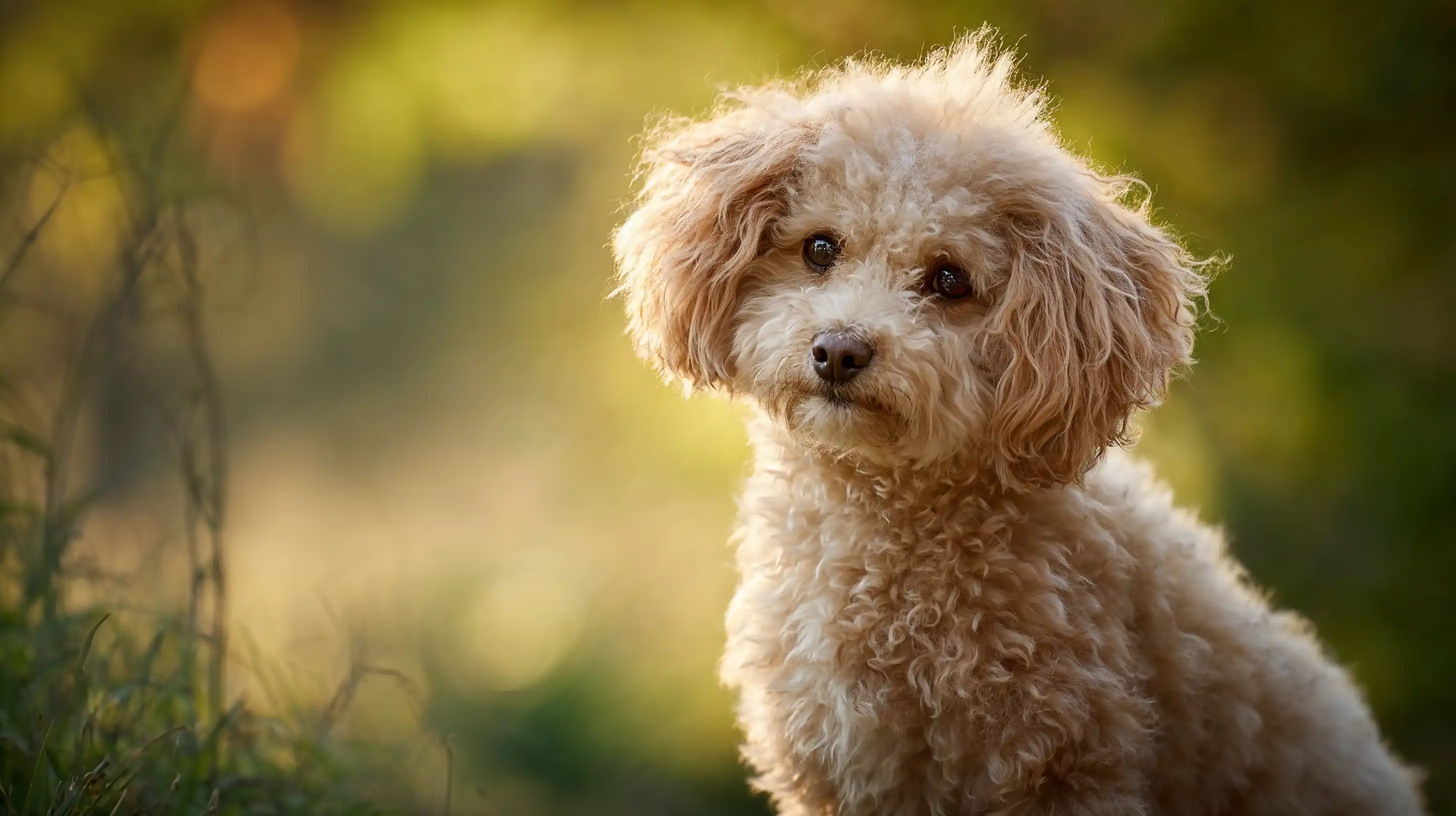 Photo Caniche dans un champs