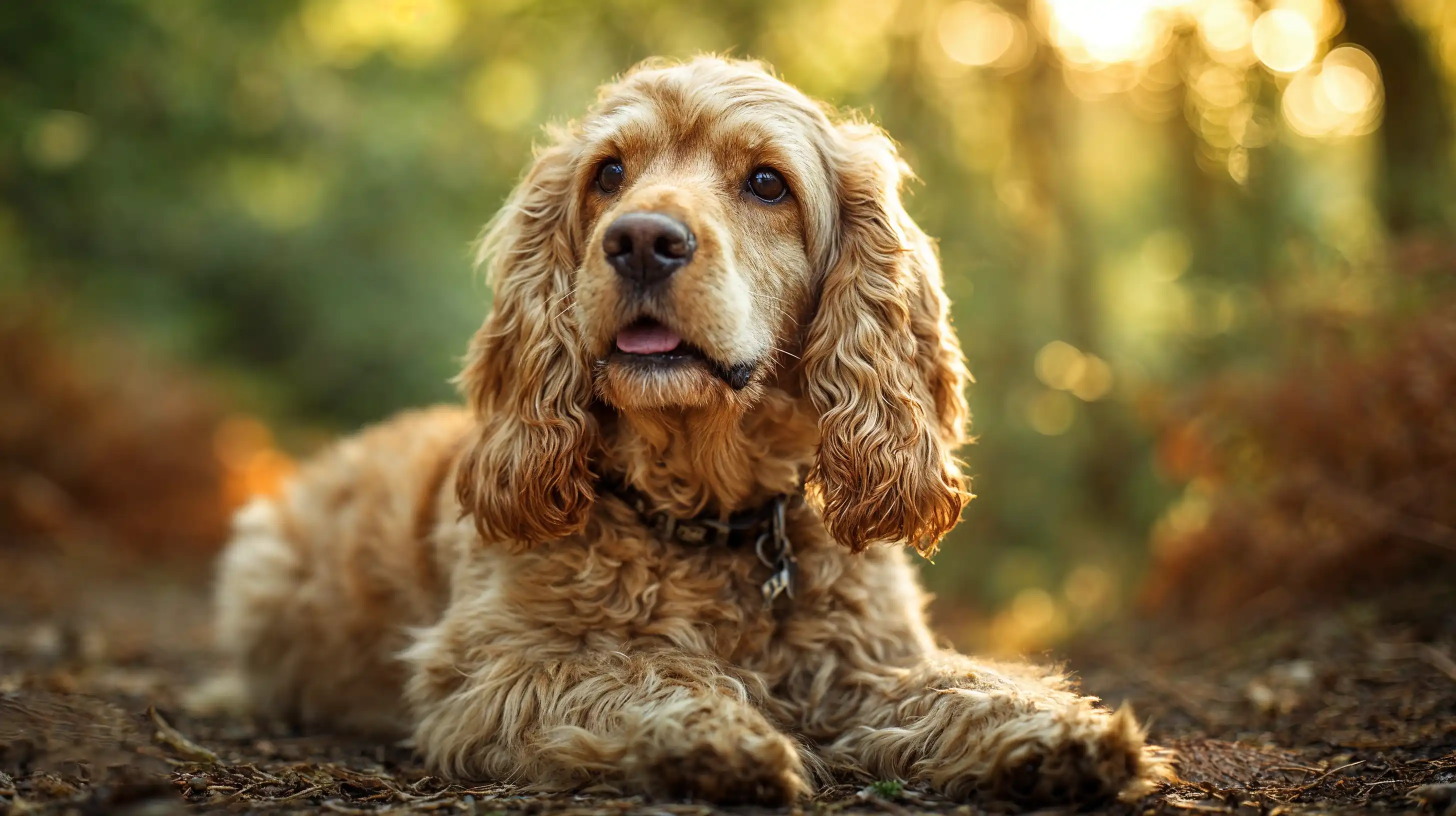Coker anglais dans une forêt