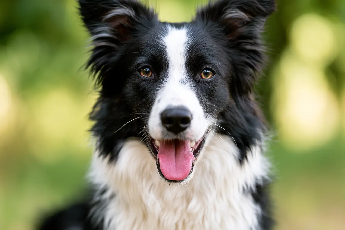Border Collie dans un champs