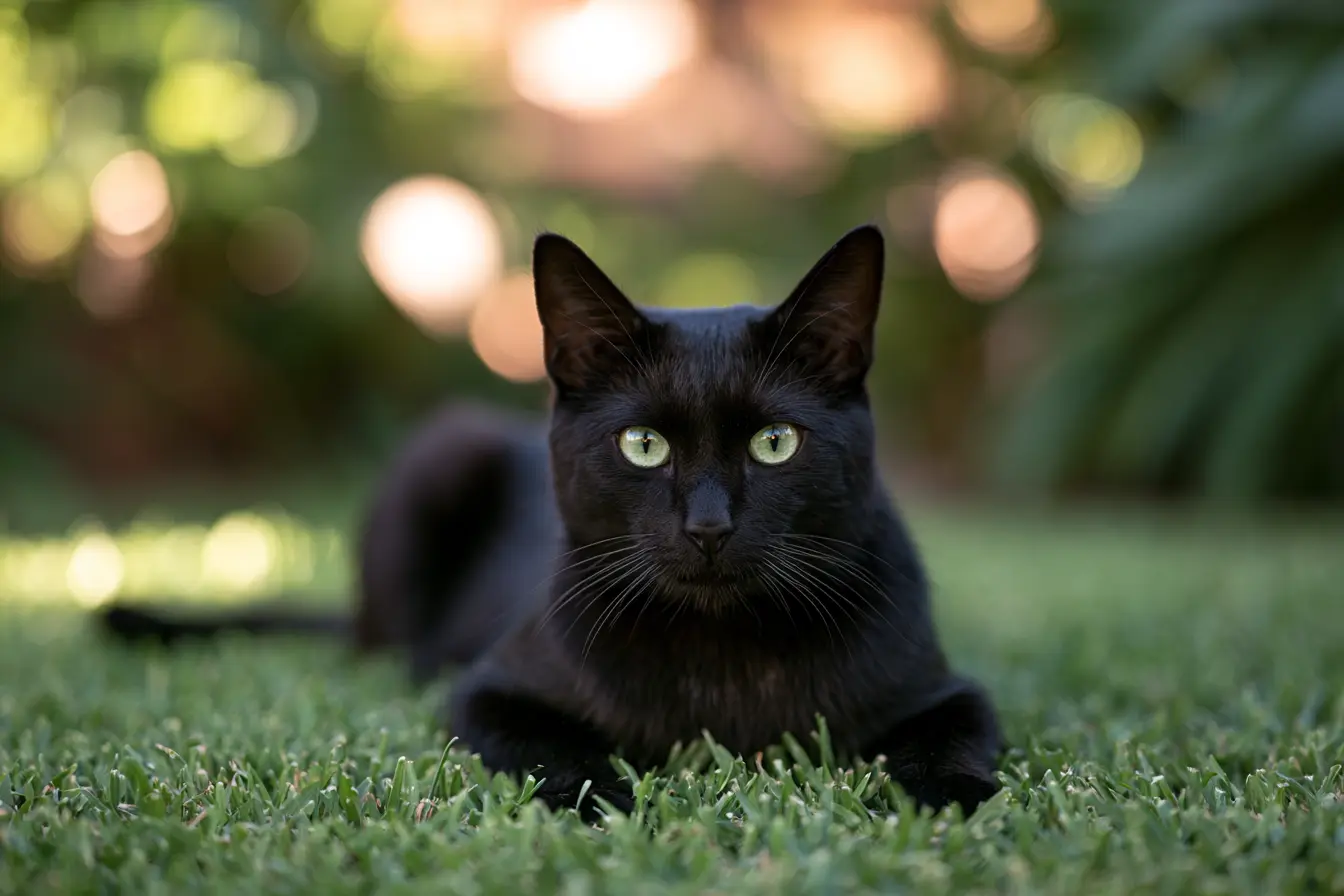 Bombay cat face caméra