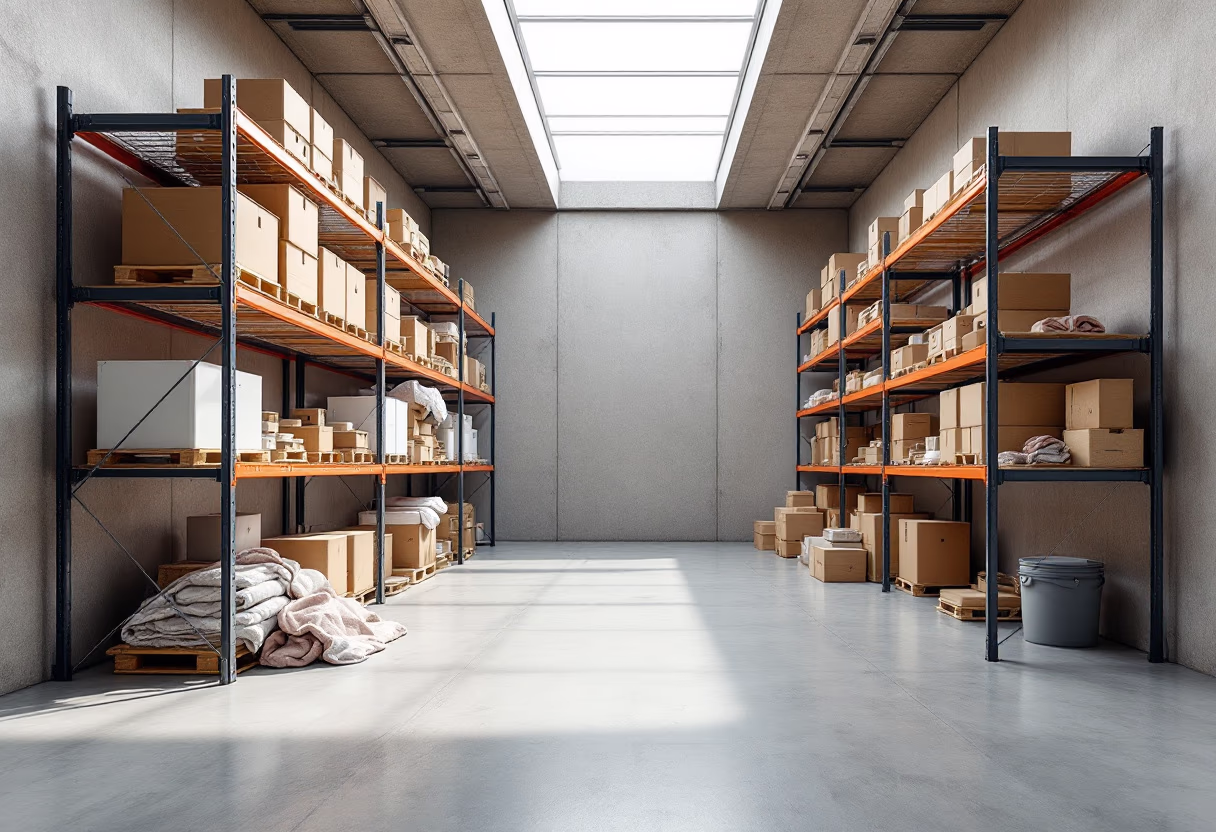 moving & storage service: storage facility interior