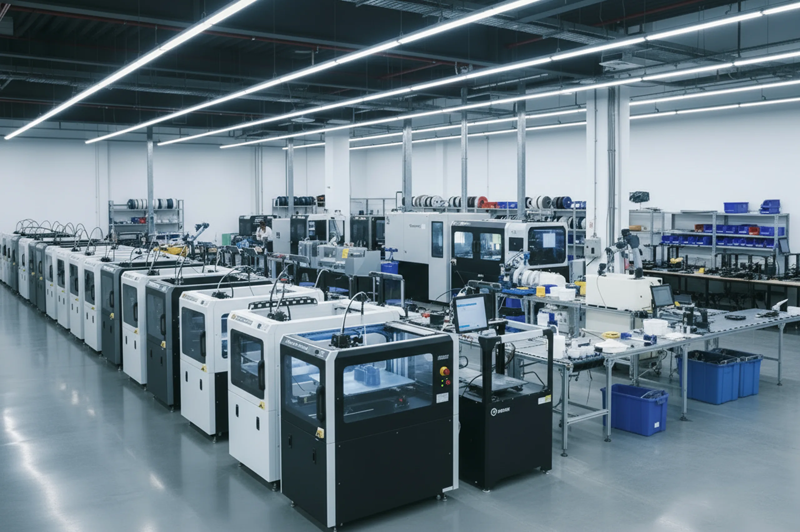 Industrial plastic processing facility with extrusion and injection molding equipment#1.6