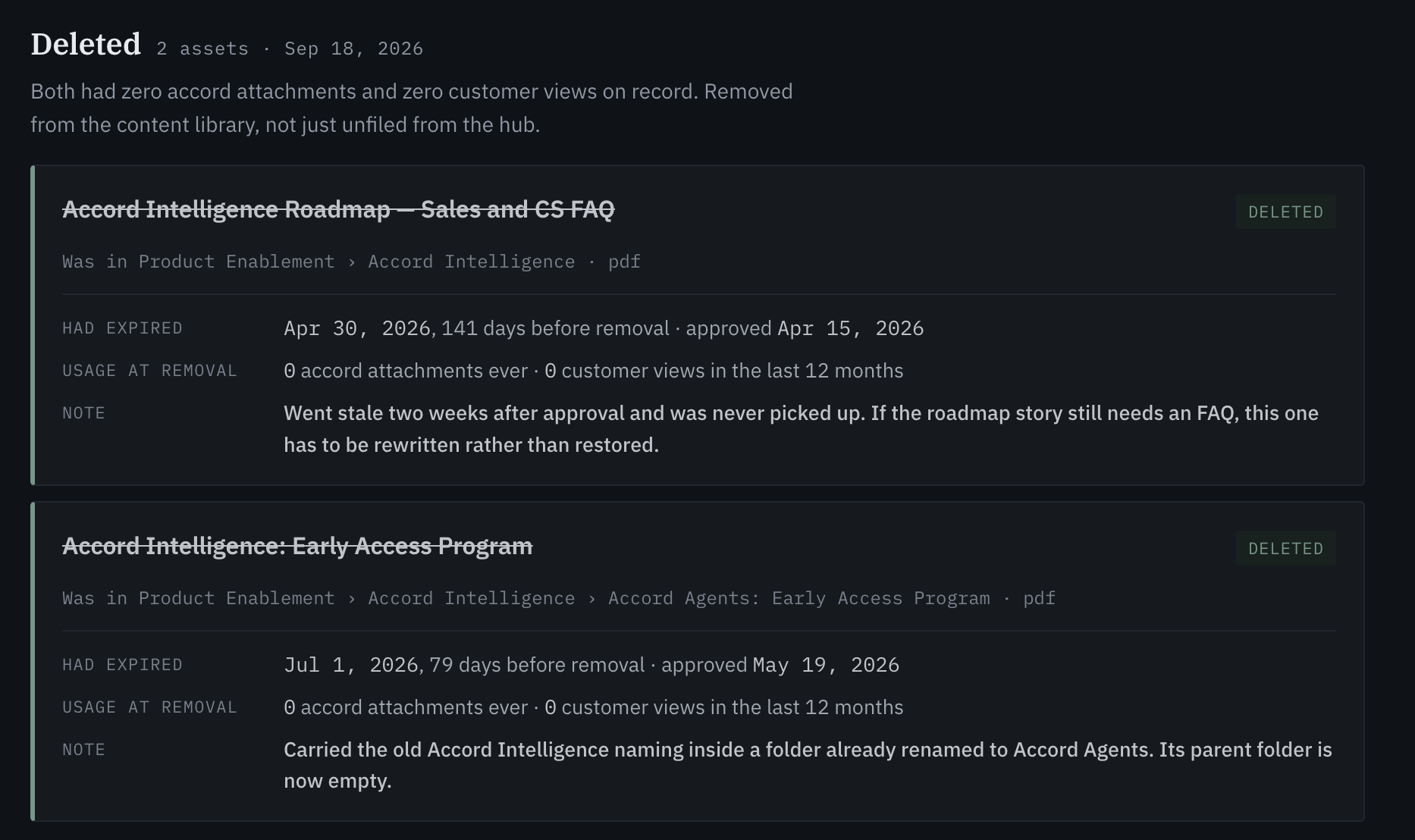 Claude generated report using the Accord MCP
